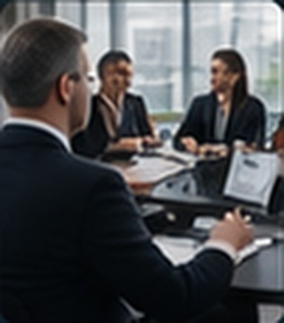 Executives in a board education session
